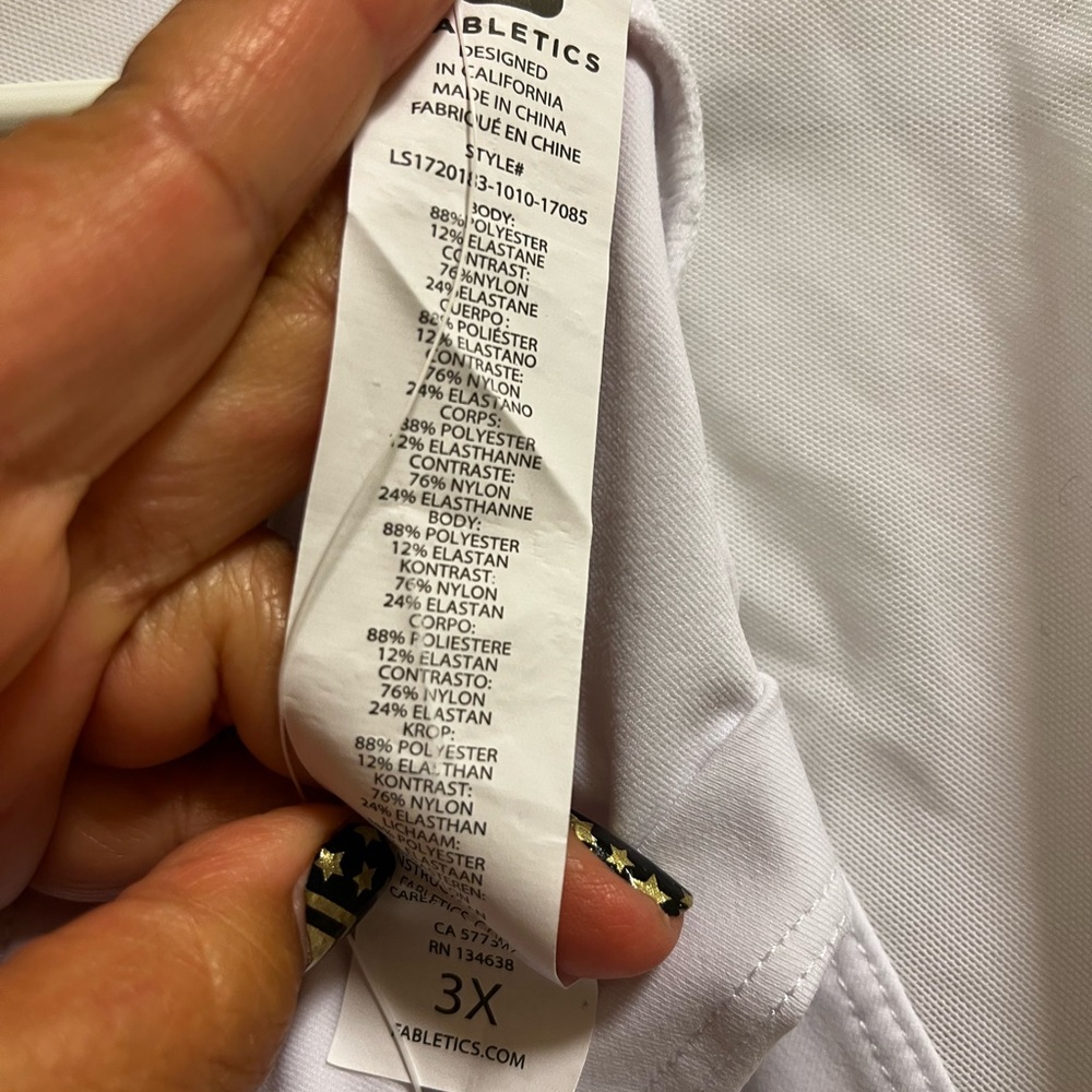 BNWT Fabletics Helena Long Sleeved 3XL top - Picture 6 of 6